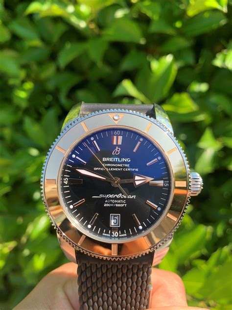 breitling superocean heritage 46 rose gold